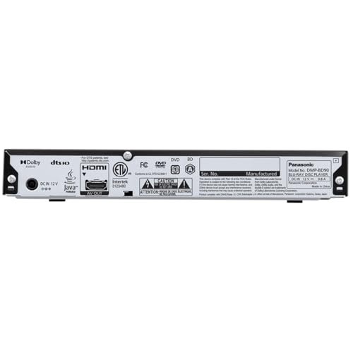 Panasonic Blu Ray DVD Player with Full HD Picture Quality and Hi-Res Dolby Digital Sound, DMP-BD90P-K, Black - Image 8