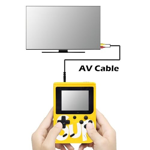 VGRASSP Two Player 400 in 1 Handheld Video Game Console for Kids – Retro Portable Console with Built-in Classic Games, Rechargeable Battery, Gift for Boys & Girls - Color As Per Stock - Image 4