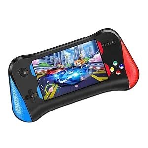 Elevea 𝟏𝟓 𝐘𝐞𝐚𝐫𝐬 𝐖𝐚𝐫𝐫𝐚𝐧𝐭𝐲 Classic Gaming Console – 500 Built-in Retro Games, Handheld & TV Compatible, Fun Video Games for Kids and Adults, Includes Mario and More