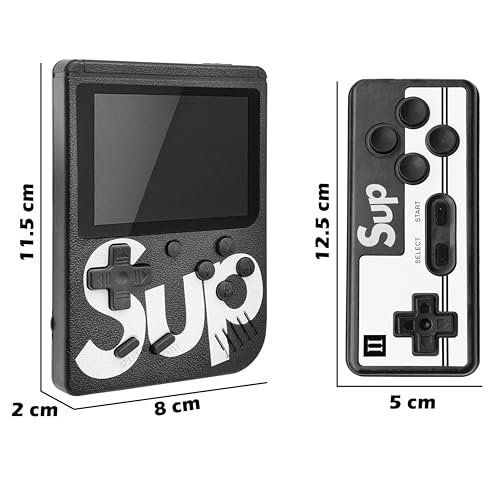 VGRASSP Two Player 400 in 1 Handheld Video Game Console for Kids – Retro Portable Console with Built-in Classic Games, Rechargeable Battery, Gift for Boys & Girls - Color As Per Stock - Image 5