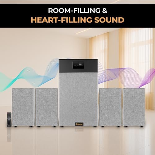 OBAGE Classic-10 4.1 Home Theatre System | 350W Peak Output | 10" Woofer | Bluetooth 5.3, HDMI ARC, Optical in, USB, FM, AUX | Powerful Bass Surround Sound for TV, Music & Movies - Image 8