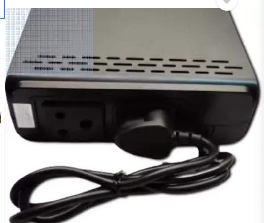 V-Guard Crystal TT 100 Plus TV Stabilizer with Digital Display for 140 cm (55″) TV + Set Top Box + Home Theatre System/Gaming Console (Working Range: 90-290 VAC; 3 A)