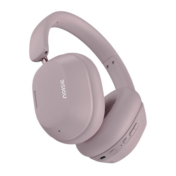 Noise Airwave Max 5 Wireless Over-Ear Headphones with Adaptive Hybrid ANC (up to 50dB), HFA Tech, 80H Playtime, Dual Pairing(Mauve Haze)