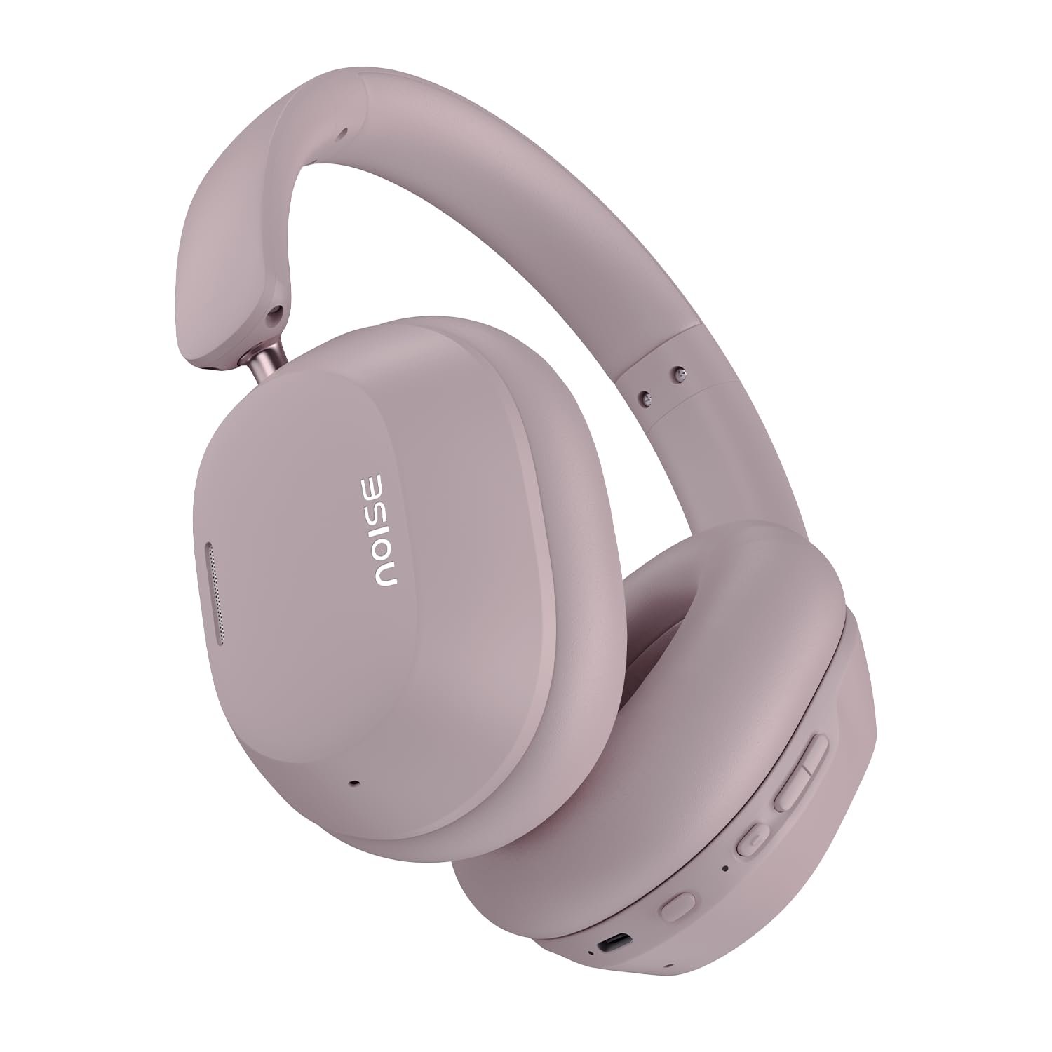 Noise Airwave Max 5 Wireless Over-Ear Headphones with Adaptive Hybrid ANC (up to 50dB), HFA Tech, 80H Playtime, Dual Pairing(Mauve Haze)
