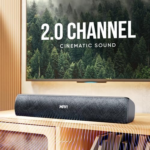 Mivi Fort Q18 Soundbar with 18W Bluetooth Speakers Soundbar, 2.0 Channel with 2 in-Built Full-Range Speakers, Multiple Input Modes, 6H Playtime, 2000mAh, Made in India Sound bar for TV - Image 5