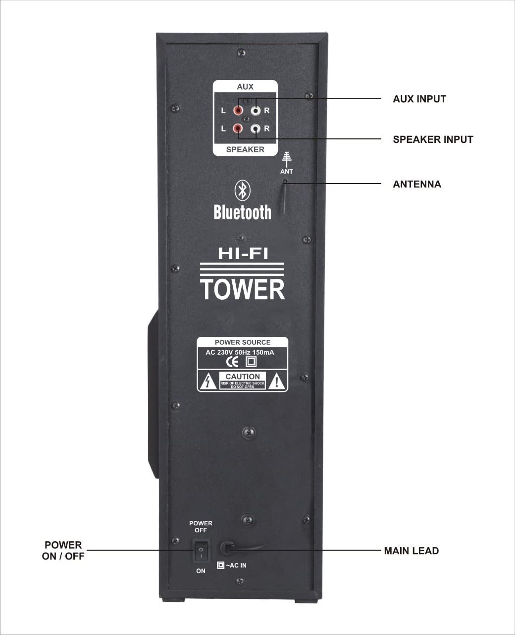 TRONICA TR-1501 Auxiliary, Bluetooth Deep Bass Home Theater with Subwoofer 2.1 Channel with 55W Premium Signature Sound, Multiple Connectivity Modes, Master Remote and Sleek Finish (Black) - Image 3