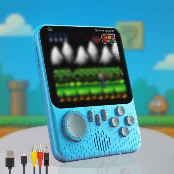 TOYTONIC Retro Handheld Gaming Console for Kids & Adults – 666-In-1 Built-in Classic Video Games – Rechargeable Game Console for Boys 7-14 Years – TV Output – Portable Toy Gift