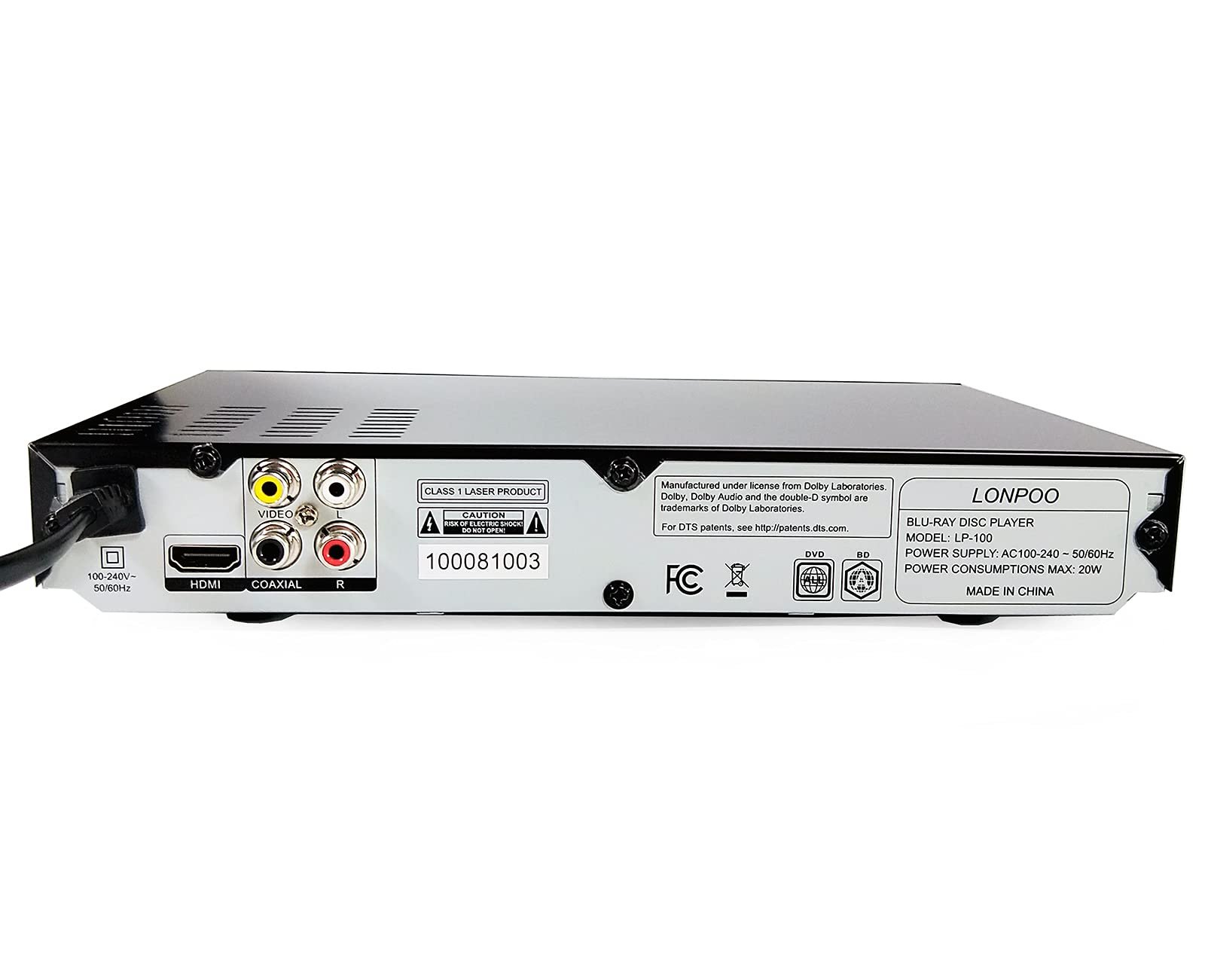 HD Blu-Ray Disc Player for TV with HDMI & AV Cables, Upscaling TV CD DVD Player 1080P, Built-in PAL NTSC, HDMI AV Coaxial Output USB Input - Image 4