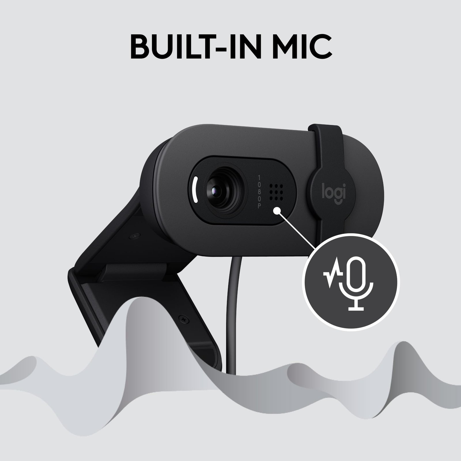 Logitech Brio 100 Full HD 1080P Webcam for Meetings and Streaming, Auto-Light Balance, Built-in Mic, Privacy Shutter, USB-A, for Microsoft Teams, Google Meet, Zoom and More- Graphite - Image 6