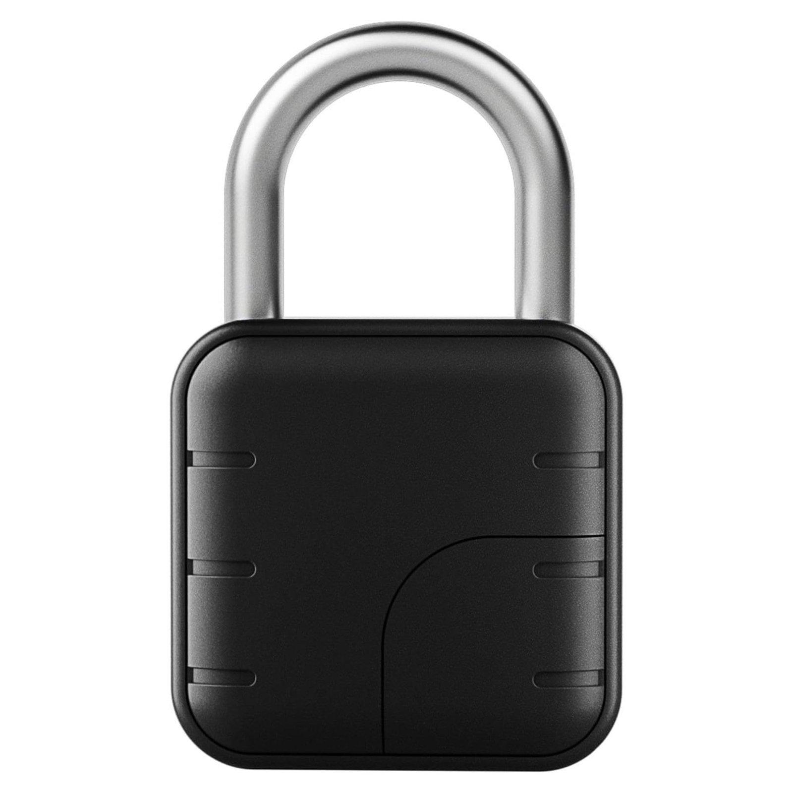 LAVNA Smart Biometric Padlock with 2-Way Access: Fingerprint, Mobile App, IP67 Waterproof for Doors, Bags, Suitcase, Garage, Cabinet, Warehouse & Shutter (Small), Black