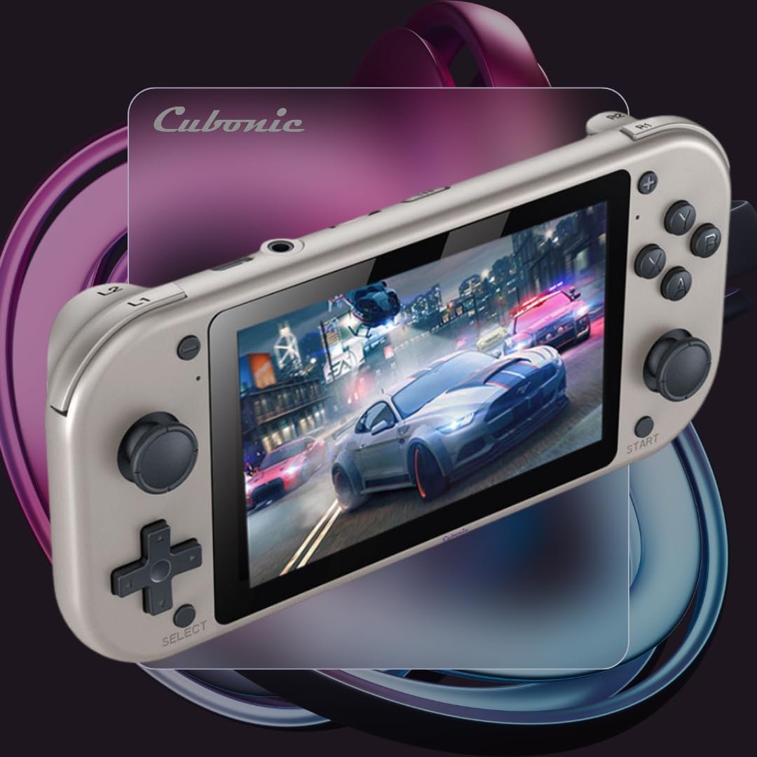 Cubonic MI7 Portable Gaming Console, Gray, 4.3-Inch HD Display, 20000+ Preloaded Retro Games, Built-in Stereo Speakers, Expandable Storage, Classic Controls, Long Battery Life - Image 6