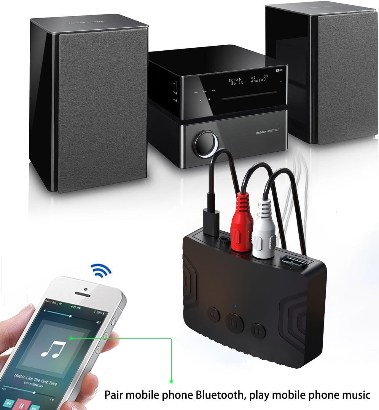 Tobo 5.3 Bluetooth Audio Adapter, Dual Output Interface Wireless Audio Adapter Suitable for Tablets, Car Audio and Home Music Streaming Stereo Systems, USB MP3 Player.(R20) (TD-1168WA) - Image 7