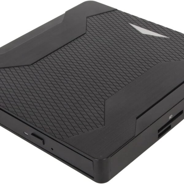 CLUSPEX External DVD Drive Player, USB 3.0 USB-C Portable CD/DVD +/-RW Disk Burner, ROM Reader Writer for Laptop Desktop PC (XD008)