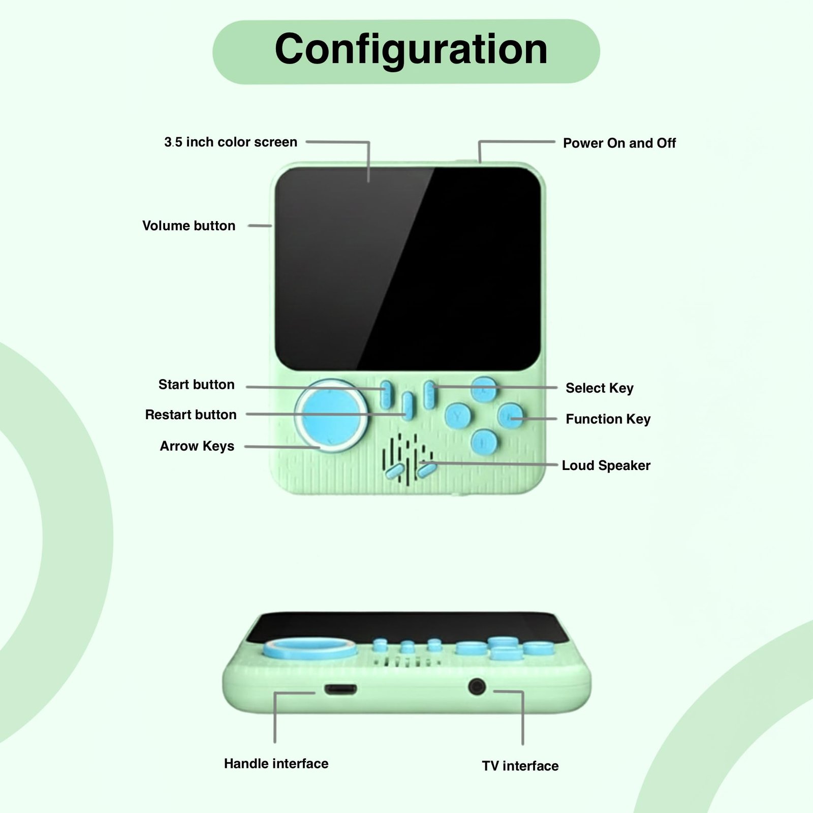 SNAPTRON Handheld Gaming Console for Kids & Adults| G7 Retro Game Console| 666-In-1 Built-in Classic Video Games| Portable Gaming Console| Rechargeable Game Console for Boys 7-14 Years| Retro Game Box - Image 7