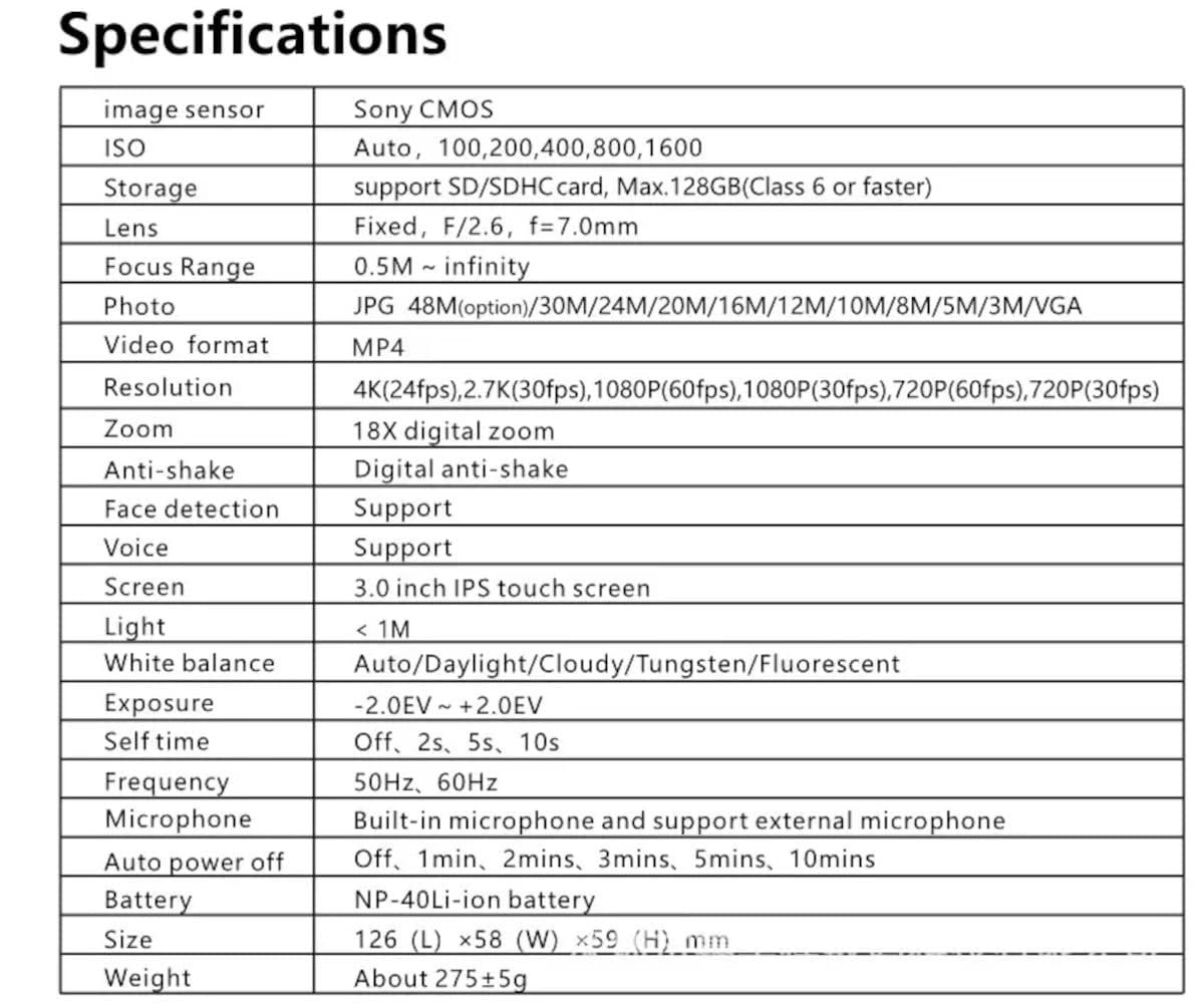 Digital 4K Video Camera Camcorder, 30MP with 16X Zoom, 3.0-Inch IPS Touch Screen, Wi-Fi, Night Vision, 32GB Storage, Remote Control for YouTube Vlogging, Black