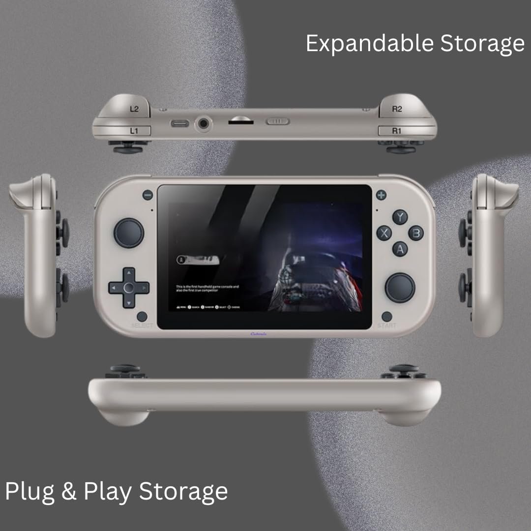 Cubonic Rediscover Gaming Magic with Cubonic VividGo Mi7 – Sleek Handheld Console, Huge 20k+ Game Library & Immersive HD Screen of 4.3 LED Display, 64GB Storage, HDMI Output, 2000mAh Battery