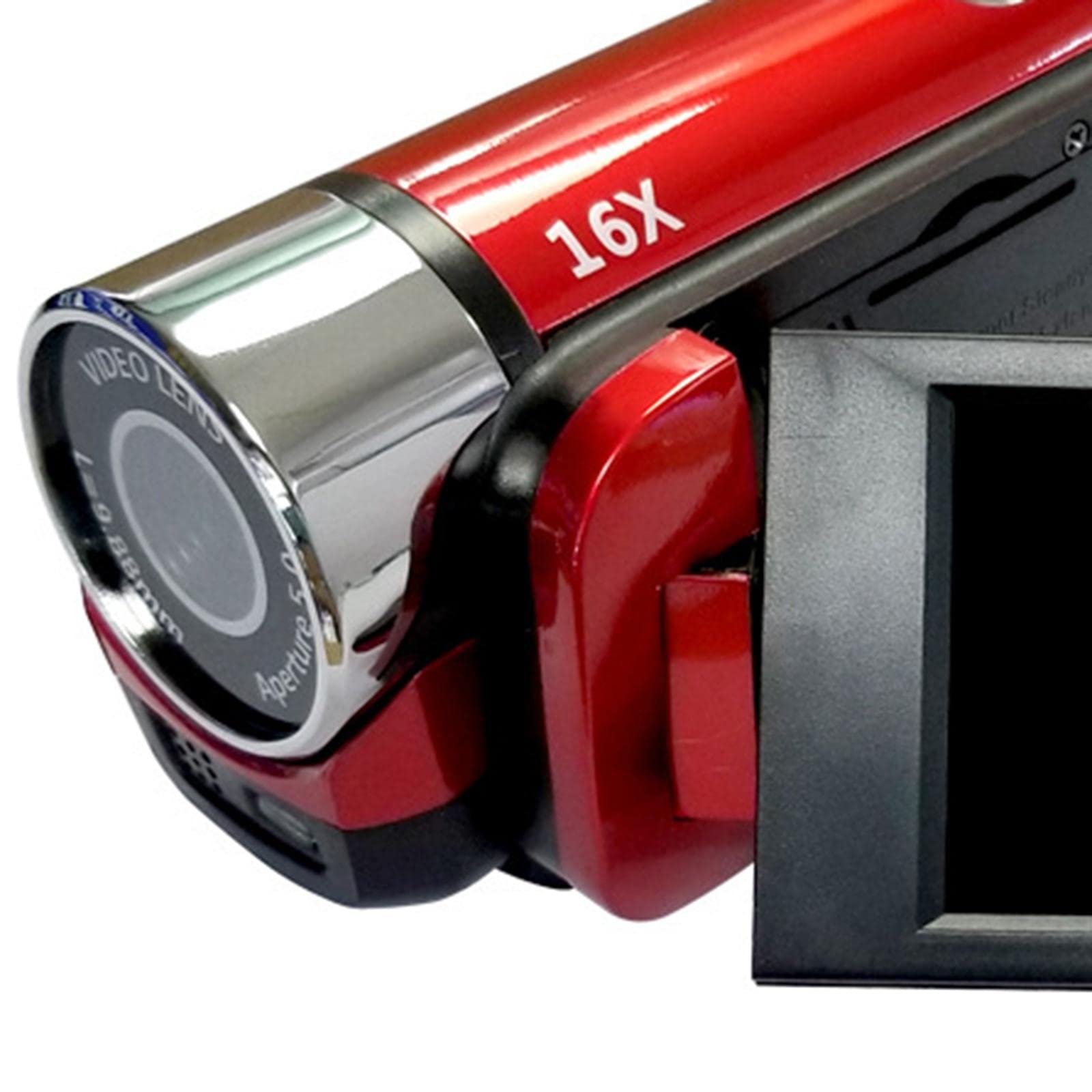 MERISHOPP 1080P Hd Camcorder LCD Video Camera Recorder 16X Zoom Night Vision -EU Red Cameras & Photo | Camcorders - Image 6