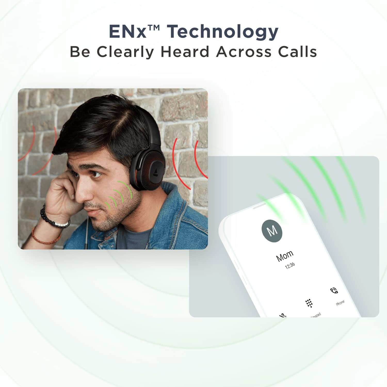 Boat Rockerz 425 Bluetooth Wireless Over Ear Headphones with Mic Signature Sound, Beast Mode for Gaming, Enx Tech, ASAP Charge, 25H Playtime, Bluetooth V5.2 (Active Black) - Image 3