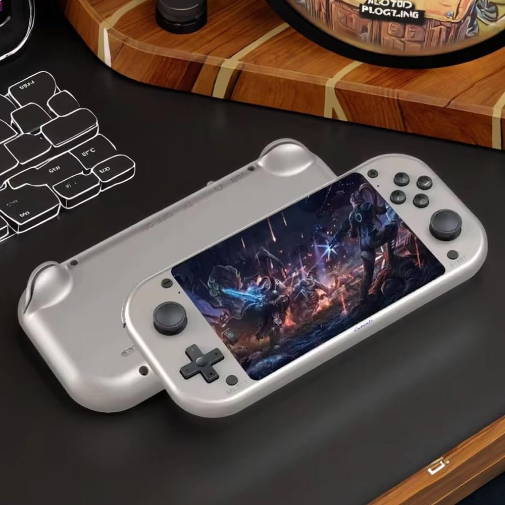 Cubonic MI7 Portable Gaming Console, Gray, 4.3-Inch HD Display, 20000+ Preloaded Retro Games, Built-in Stereo Speakers, Expandable Storage, Classic Controls, Long Battery Life - Image 4