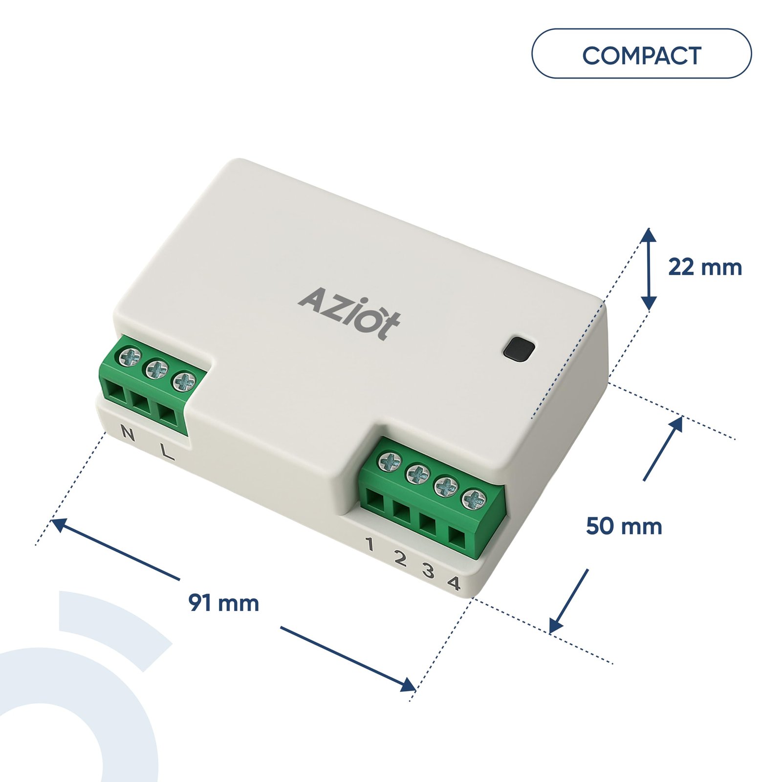 AZIOT 4 Node Smart Switch - Wifi/Bluetooth Communication - Made in India - Timer Function - Voice command (4 Node) - Image 7