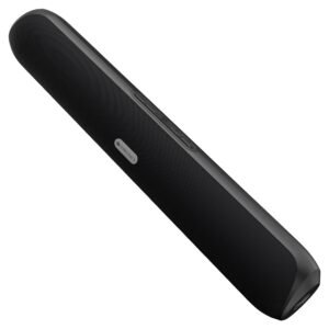 Zebronics Wireless Bluetooth Soundbar, 26 Watts, Upto 7 Hours Playback, Dual 52mm Drivers, Dual Passive Radiators, LED Indicator, TWS, Fabric Finish, Type-C Charging, USB, AUX (Vita Bar 203)
