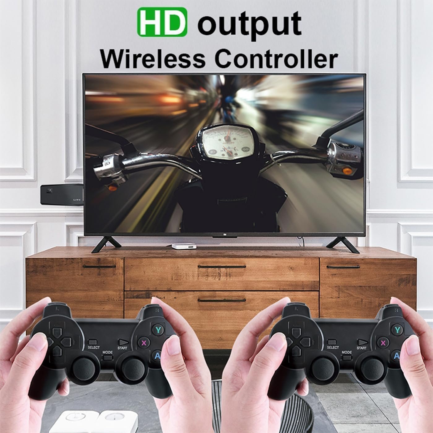 4k Wireless Retro Game Console Stick 4K Stick with Built-in 9+ Emulators 21,000+ Games, 4k Hdmi Output & 2.4GHz Wireless Controller, Retro Game Emulators Plug & Play TV Game for Men/Women/Girls/Boys - Image 5