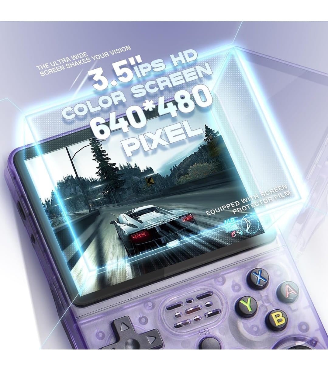 HZ New 2025 Edition R36S Handheld Console Video Game | HD Screen | Portable & Rechargeable | Built-in 15000+ Games & 64 GB | 20 Emulators | Games for All Age Group (Colour As Per Stock)