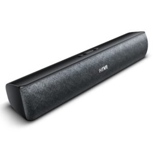 Mivi Fort Q18 Soundbar with 18W Bluetooth Speakers Soundbar, 2.0 Channel with 2 in-Built Full-Range Speakers, Multiple Input Modes, 6H Playtime, 2000mAh, Made in India Sound bar for TV