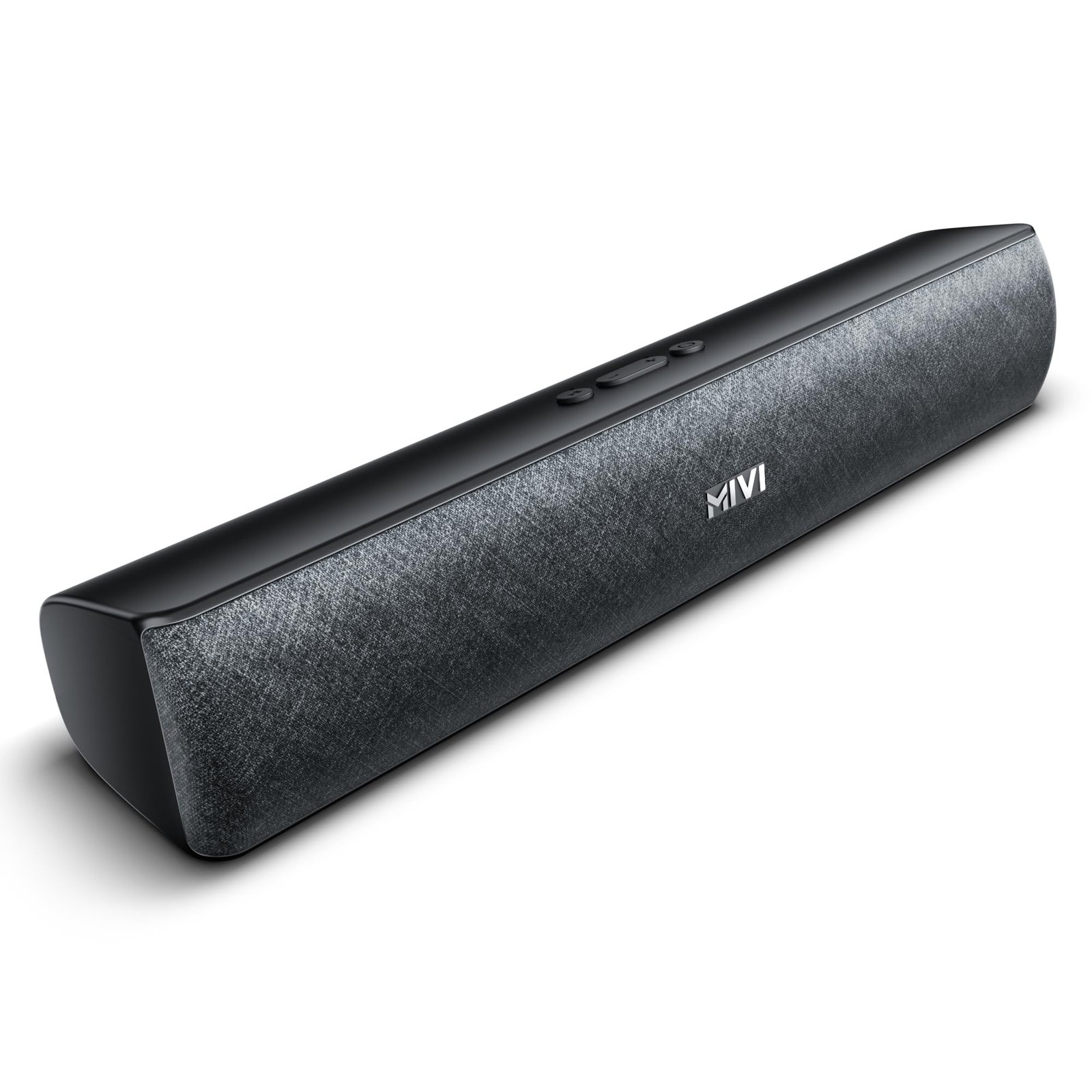 Mivi Fort Q18 Soundbar with 18W Bluetooth Speakers Soundbar, 2.0 Channel with 2 in-Built Full-Range Speakers, Multiple Input Modes, 6H Playtime, 2000mAh, Made in India Sound bar for TV