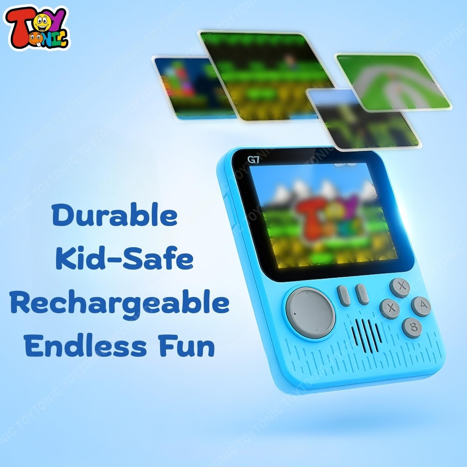 TOYTONIC Retro Handheld Gaming Console for Kids & Adults â 666-In-1 Built-in Classic Video Games â Rechargeable Game Console for Boys 7-14 Years â TV Output â Portable Toy Gift - Image 5