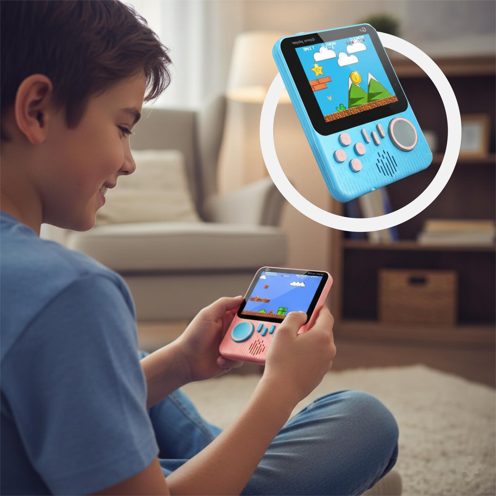 SNAPTRON Handheld Gaming Console for Kids & Adults| G7 Retro Game Console| 666-In-1 Built-in Classic Video Games| Portable Gaming Console| Rechargeable Game Console for Boys 7-14 Years| Retro Game Box - Image 3