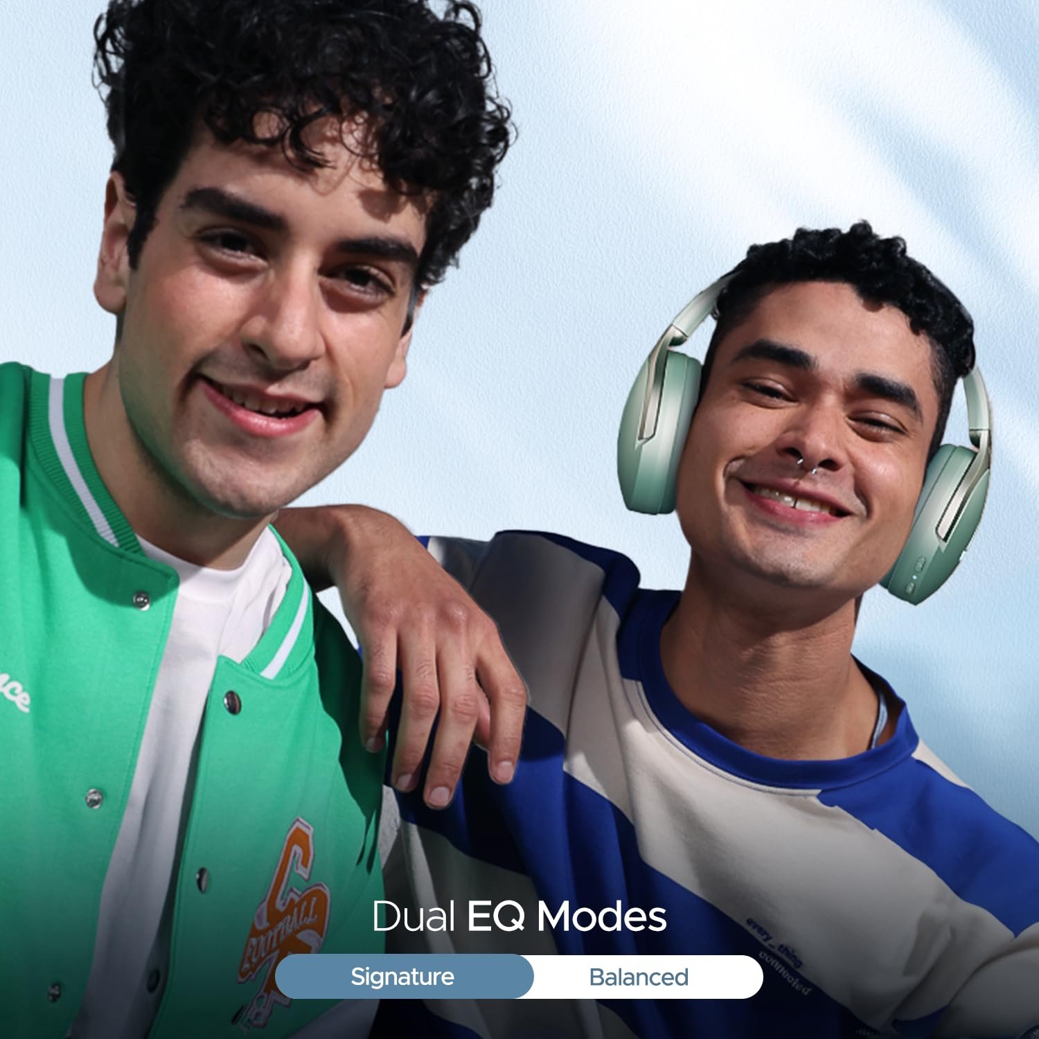 boAt Rockerz 551ANC, 100HRS Battery, Hybrid ANC(~35Db), Fast Charge, Ambient Sound Mode & Dual EQ Modes, Enx Tech, Bluetooth Headphones, Over Ear Wireless Headphone with Mic (Sage Green) - Image 3