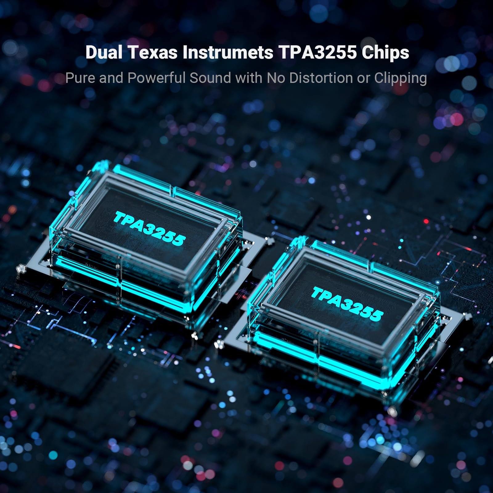 Fosi Audio BT30D Pro TPA3255 Hi-Fi Bluetooth 5.0 Stereo Audio Receiver Amplifier 2.1 Channel Mini Integrated Amp 165 Watt x2+350 Watt for Home Desktop Bookshelf Speakers/Subwoofers with 48V Power - Image 6