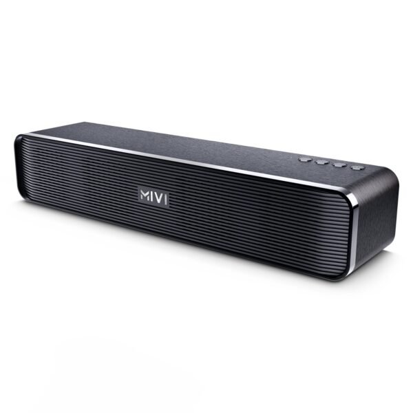 Mivi Fort H30 Portable Bluetooth Speakers Soundbar – [Newly launched] 30W Bluetooth Soundbar for Campus Life, 2.0 Channel, Sleek Design, 6 Hours Playtime, Multi-connectivity, Made in India