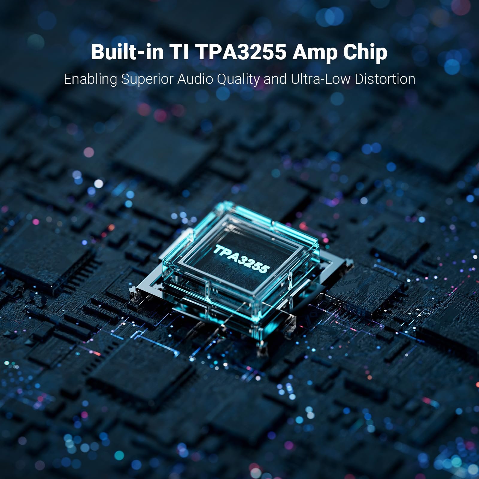 Fosi Audio V3 Stereo Power Amplifier Home Audio 300 Watts x2 TPA3255 Class D Mini Speaker Amp 2 Channel Audio Component Amplifier for Passive Bookshelf Tower Speakers for Desktop Home Theater - Image 6