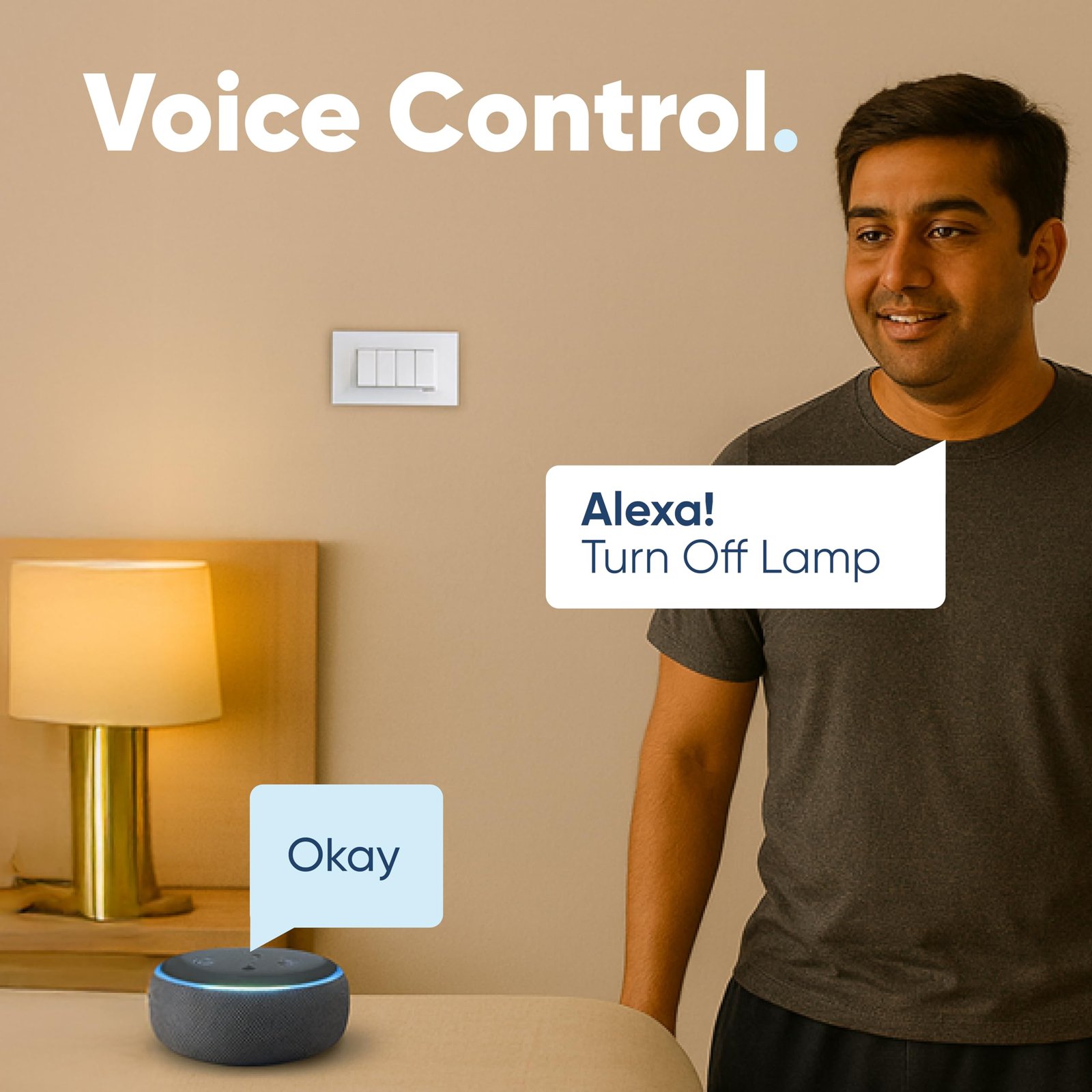 AZIOT 4 Node Smart Switch - Wifi/Bluetooth Communication - Made in India - Timer Function - Voice command (4 Node) - Image 3