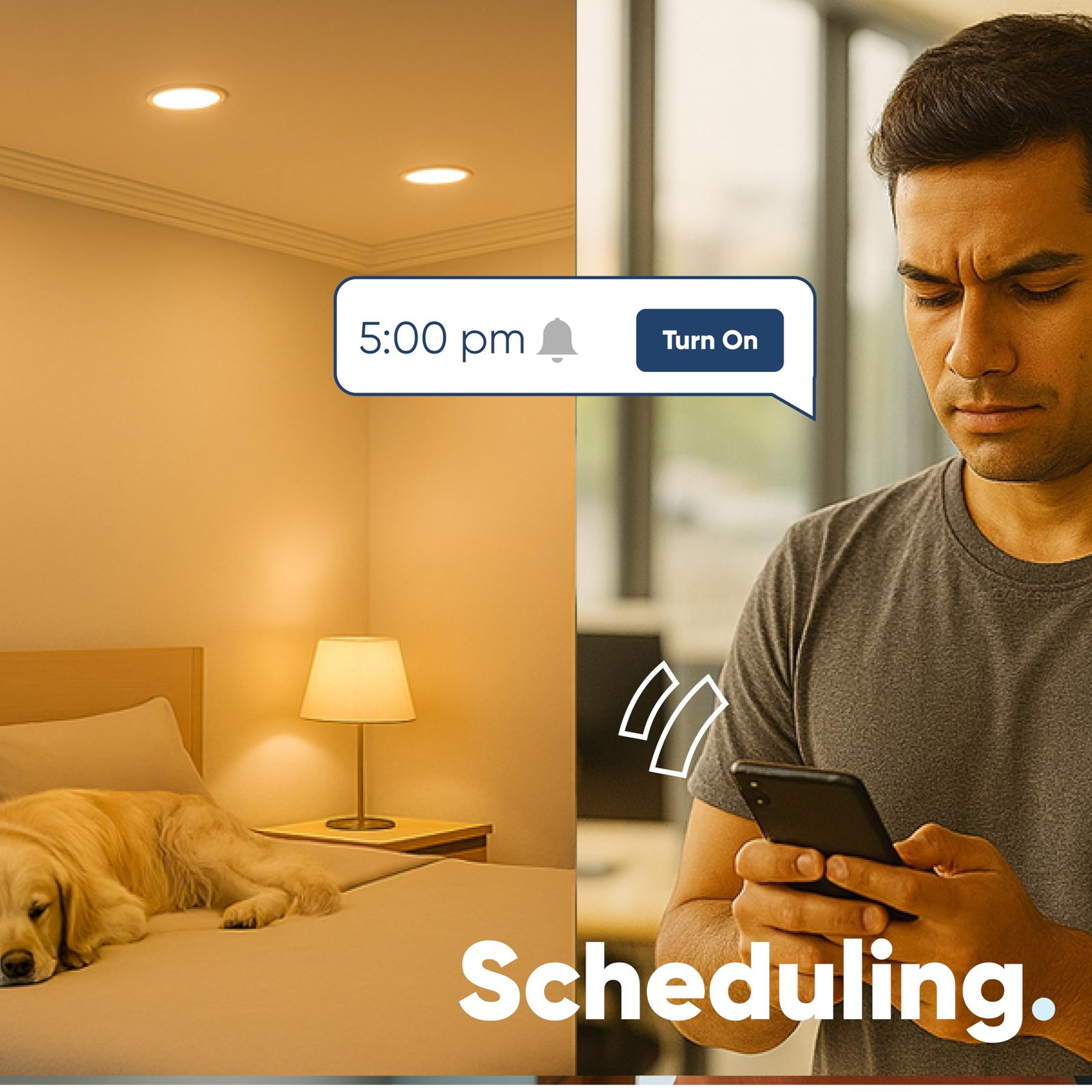 AZIOT 4 Node Smart Switch – Wifi/Bluetooth Communication – Made in India – Timer Function – Voice command (4 Node)