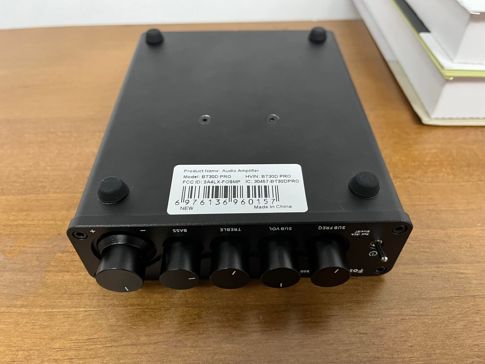 Fosi Audio BT30D Pro TPA3255 Hi-Fi Bluetooth 5.0 Stereo Audio Receiver Amplifier 2.1 Channel Mini Class D Integrated Amp 165 Watt x2+350 Watt for Home Outdoor Desktop Bookshelf Speakers/Subwoofers