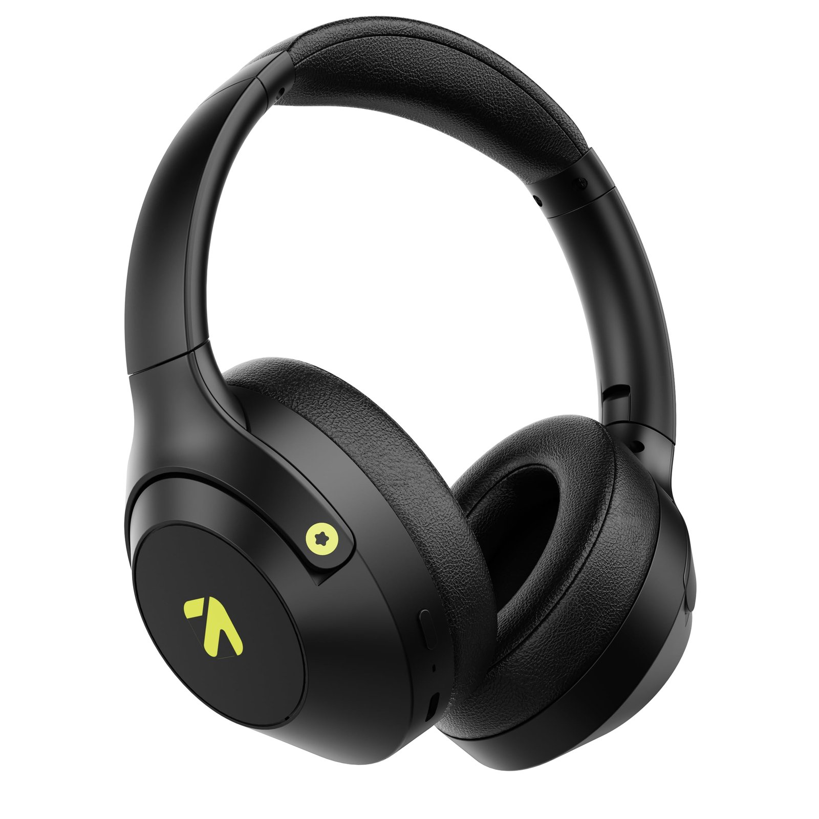 GOBOULT Flex On Ear Bluetooth Headphones with 80H Playtime, 40mm Bass Drivers, Zen™ ENC Mic, Type-C Fast Charging, BT 5.4, AUX, 60ms Low Latency, IPX5, Wireless Headphone(Jet Black)