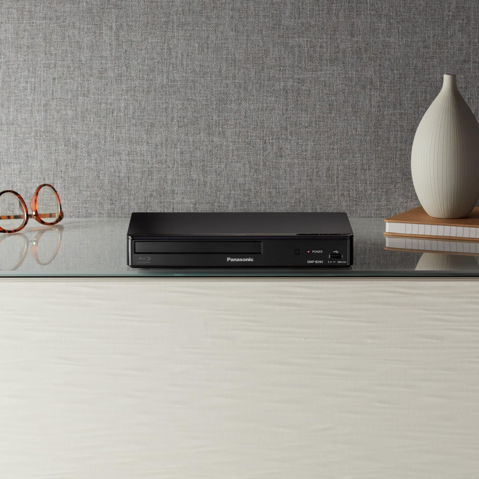 Panasonic Blu Ray DVD Player with Full HD Picture Quality and Hi-Res Dolby Digital Sound, DMP-BD90P-K, Black