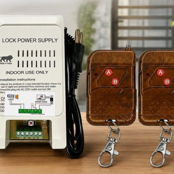 Digital Secure System WiFi Smart Door Lock Controller Power Supply with 2 Remotes (Compatible with Alexa & Google & iOS)